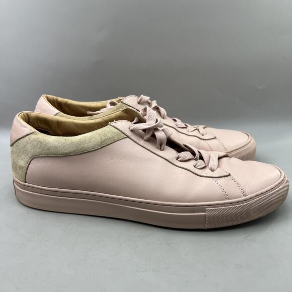 KOIO Other - Koio Capri Casual Lace Up Shoes Men Size 10 Pink Comfort Made Italy Sneakers